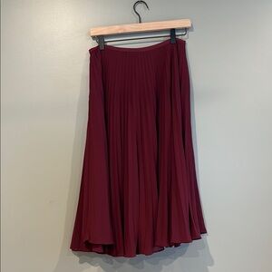 Rachel Parcell Red Midi A-Line Skirt